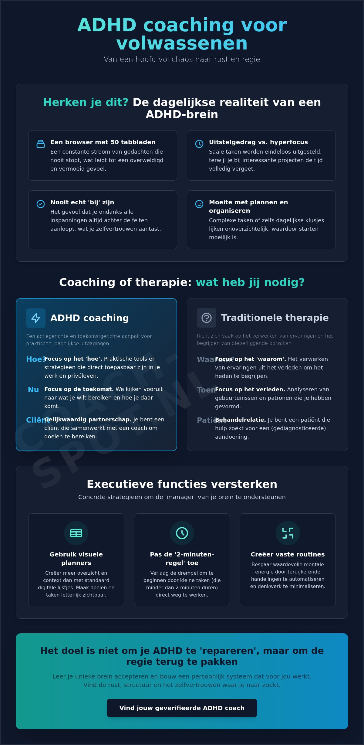 ADHD coaching volwassenen: grip op je leven en werk in 2026